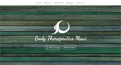Desktop Screenshot of bodytherapeuticsmaui.com